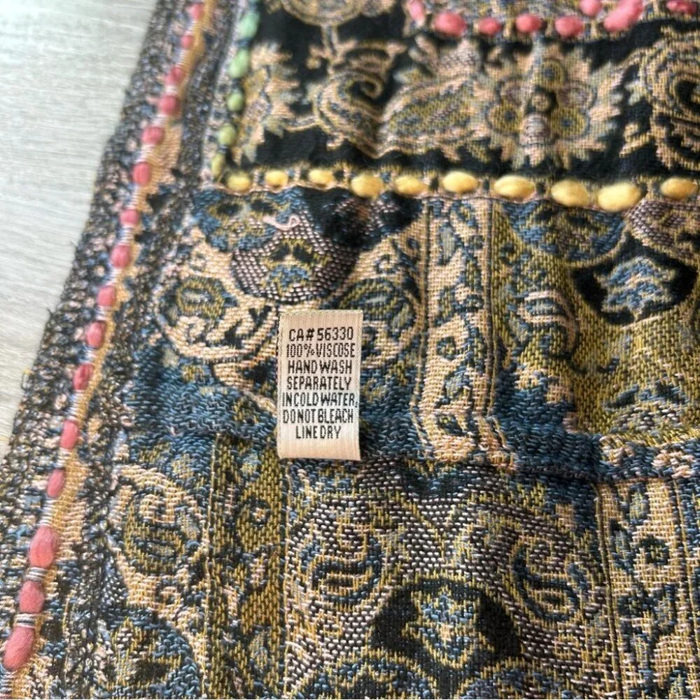 Baba Boho Paisley Colorful Infinity Scarf - Picture 8 of 9